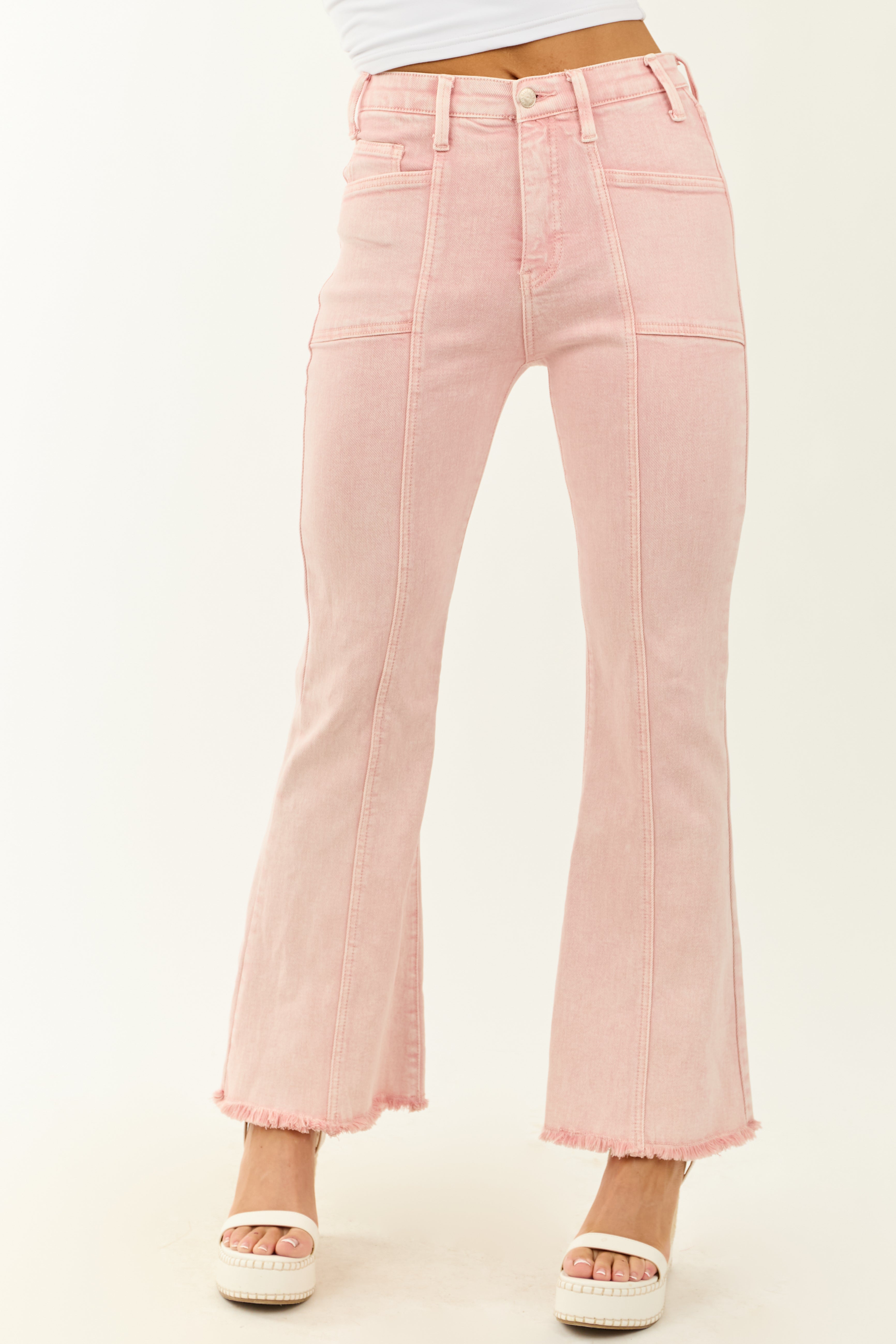 Saige Cherry Blossom Tummy Control Stretchy Flare Jeans Saige Cherry Blossom Tummy Control Stretchy Flare Jeans